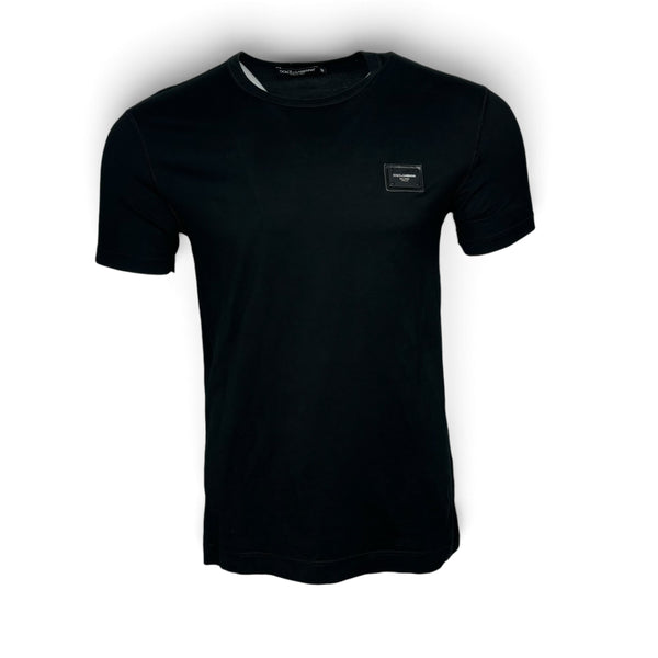 Dolce & Gabbana Logo Plaque T-Shirt Black - Small (48)