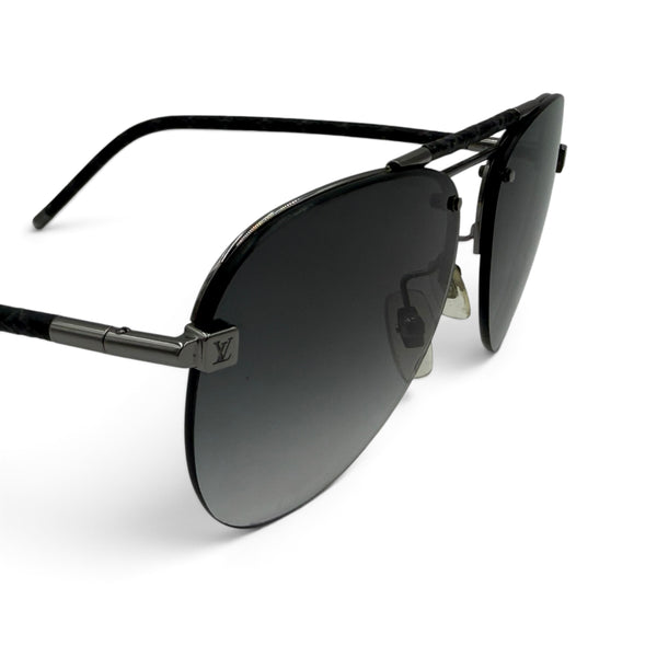 Louis Vuitton Clockwise Canvas Grey Sunglasses