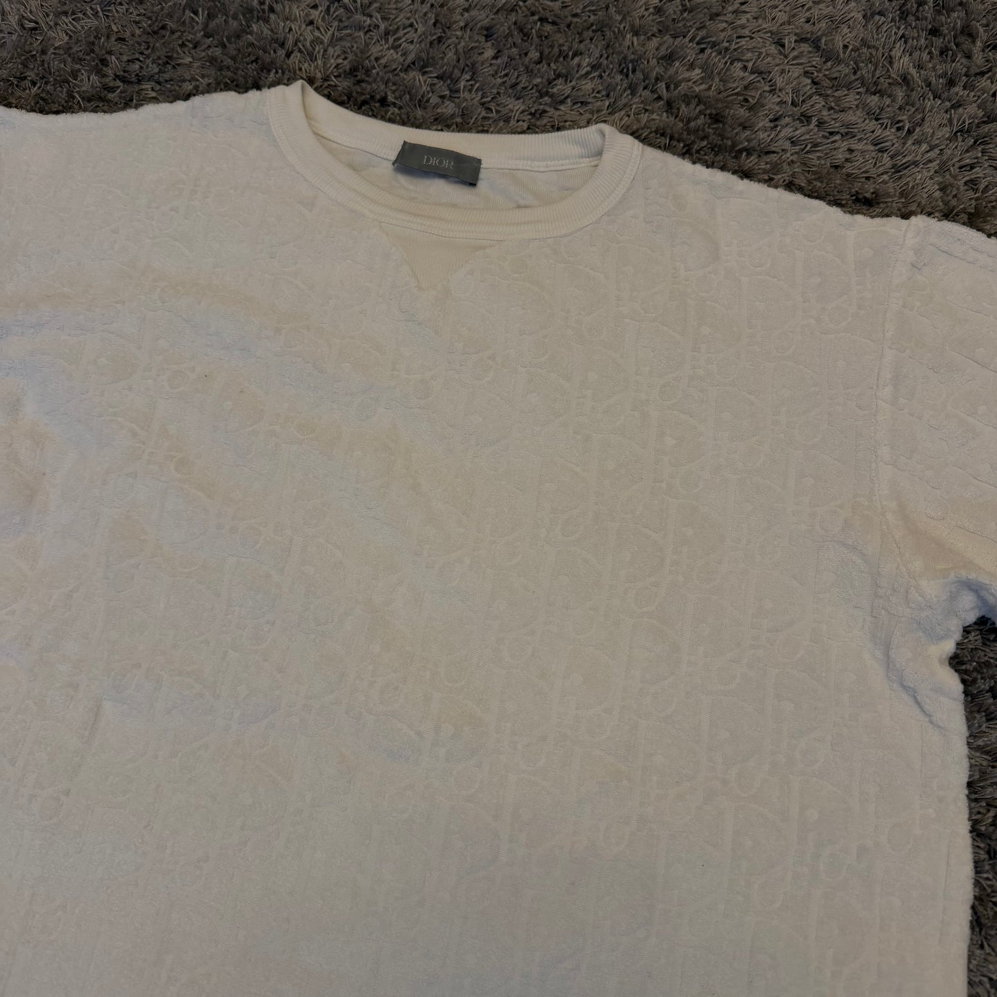 Dior Oblique Towel T-Shirt - Medium