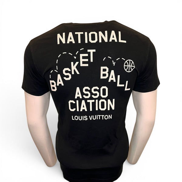 Louis Vuitton NBA T-Shirt Black - Small