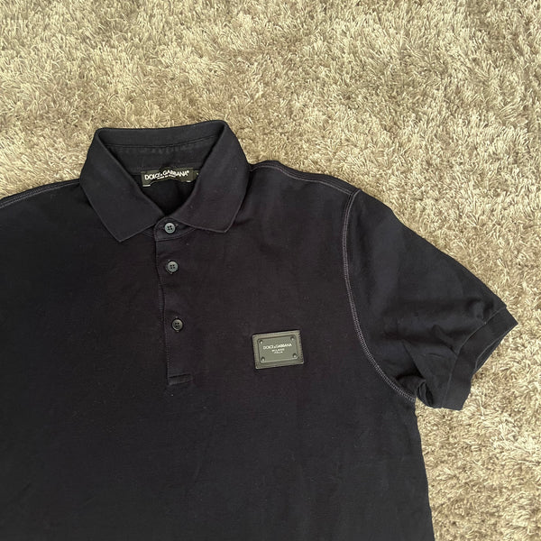 Dolce & Gabbana Polo Navy - Small (46)