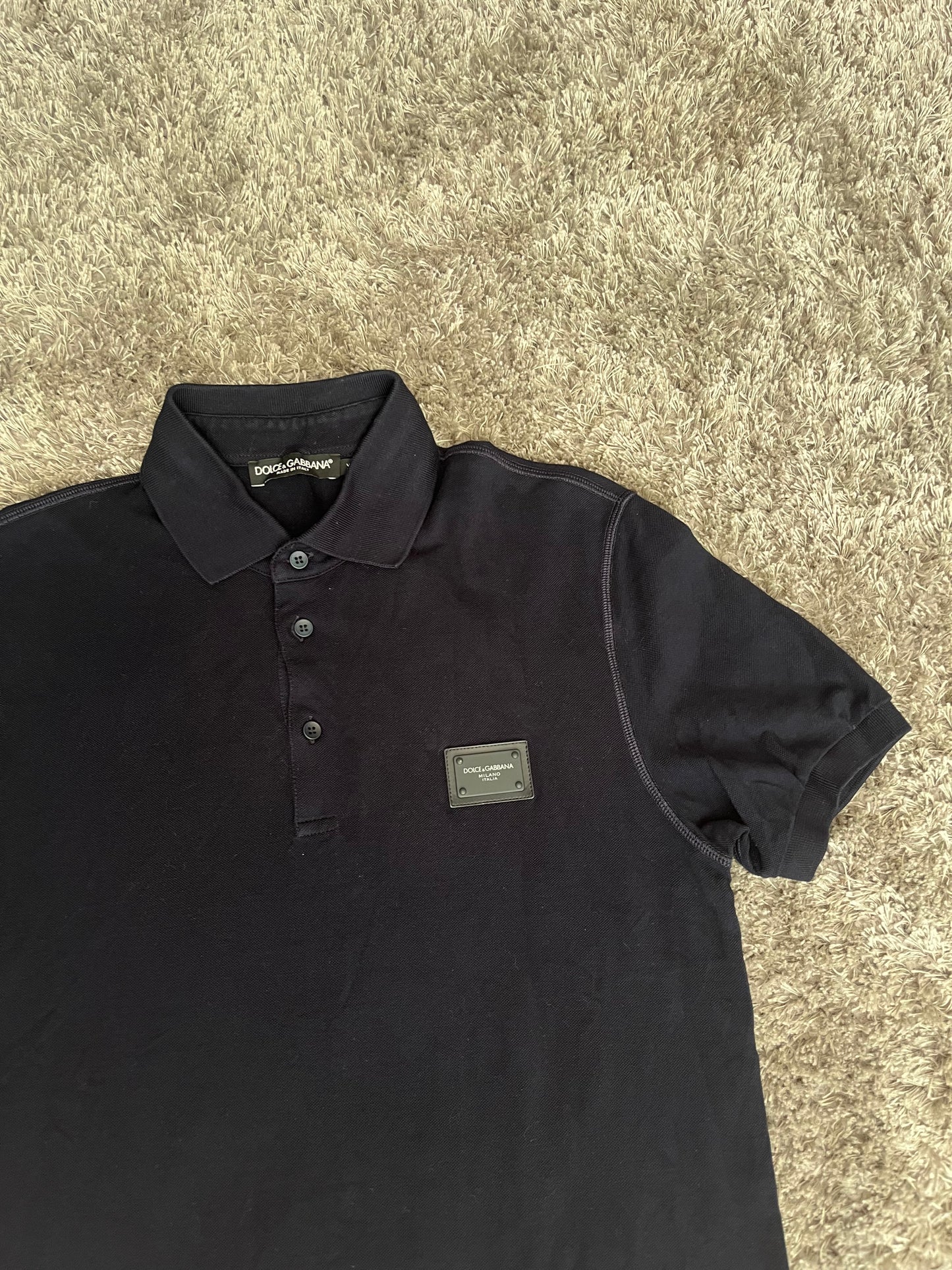 Dolce & Gabbana Polo Navy - Small (46)