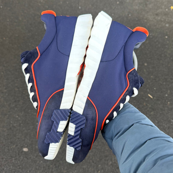 Hermès Pipe Bouncing Navy / Orange Trainer - Uk 10 (Fit 10.5/11)