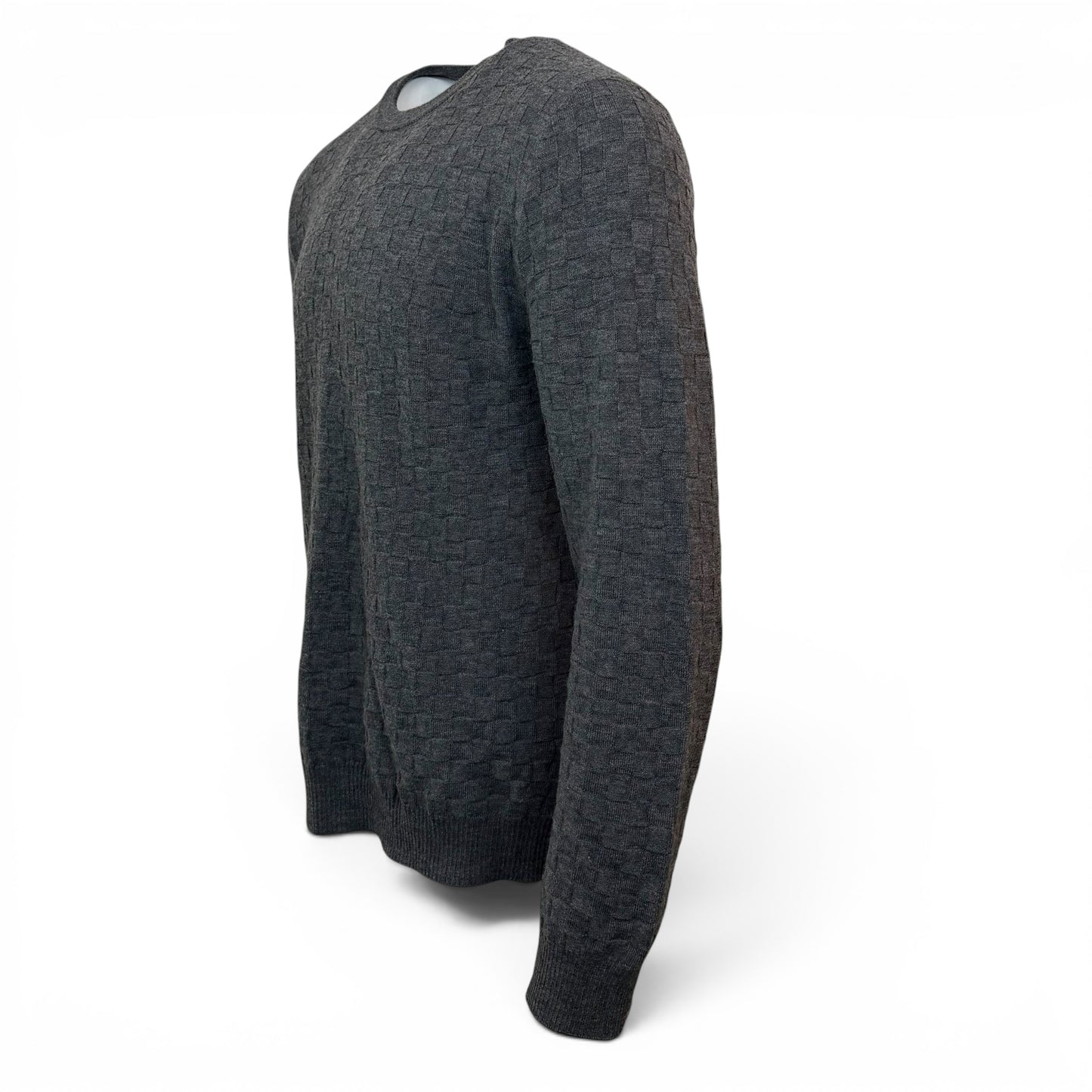 Louis Vuitton Damier Knitted Grey Jumper - XL