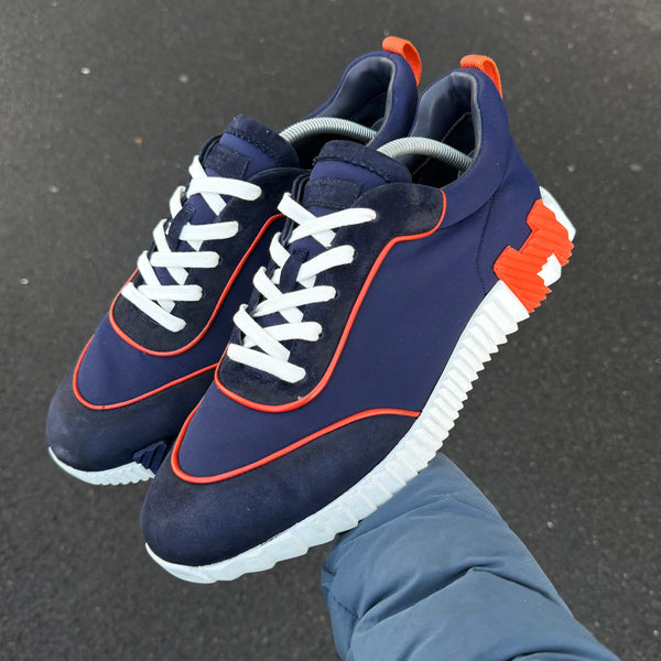Hermès Pipe Bouncing Navy / Orange Trainer - Uk 10 (Fit 10.5/11)