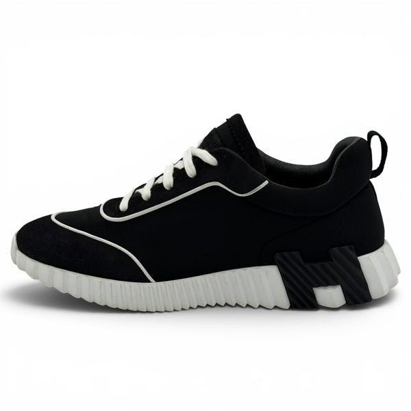 Hermes Bouncing Sneaker Pipes Black/White - UK 8 (Fit 8.5/9)