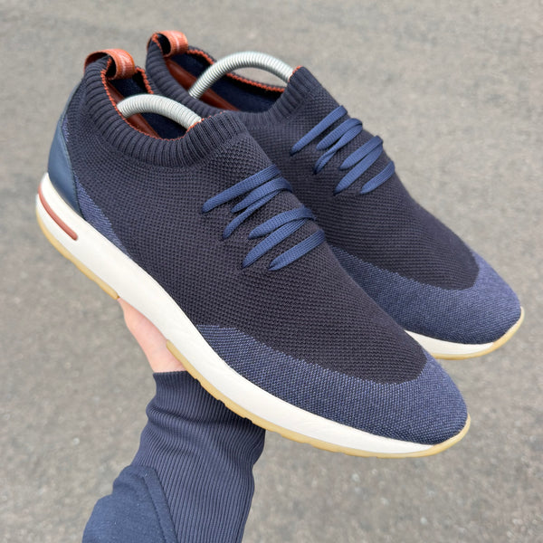 Loro Piana Flexy Walk Navy Trainer - Uk 10 (Eu 44)