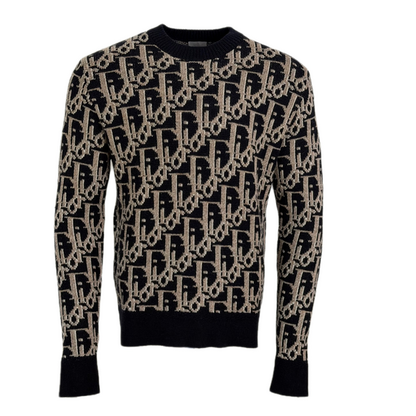 Dior Oblique Jacquard Knit Jumper - Medium