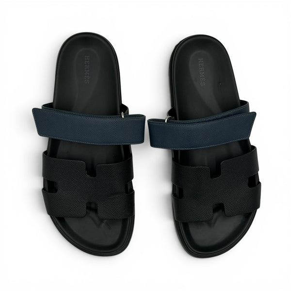 Hermes Cypher Sandal Black/Navy - UK 8