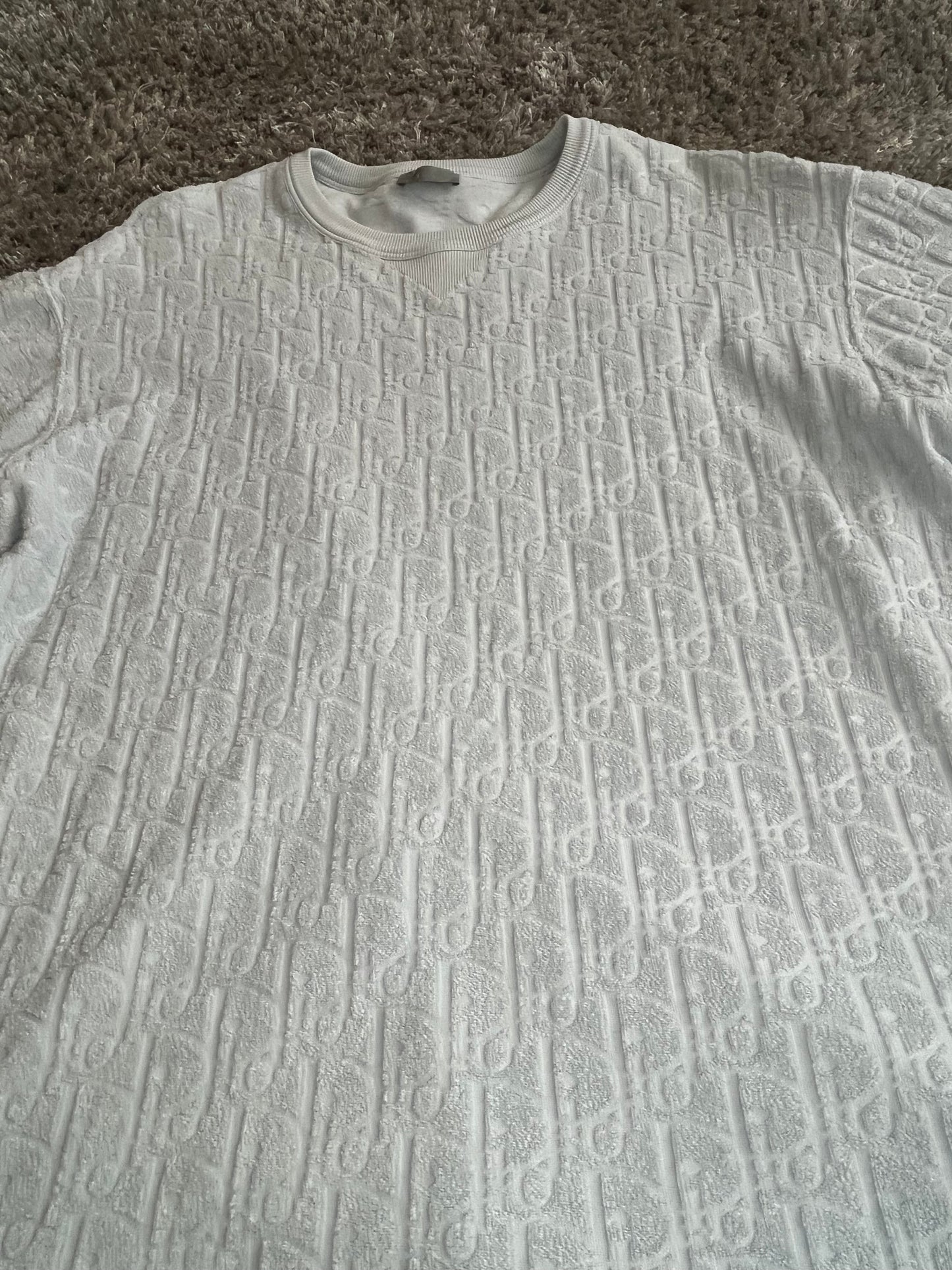Dior Oblique Towel Tee - XXL