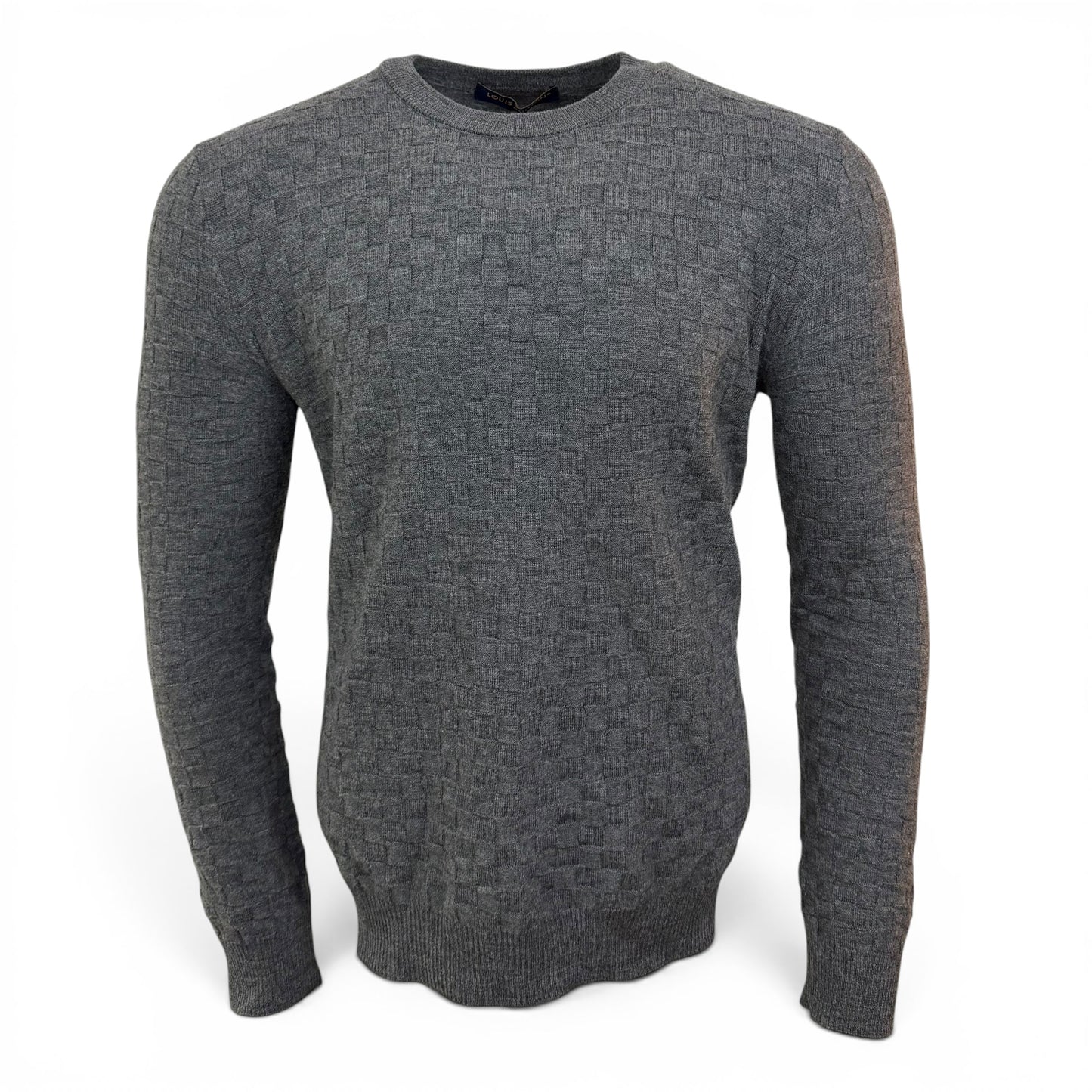 Louis Vuitton Damier Knitted Grey Jumper - XL