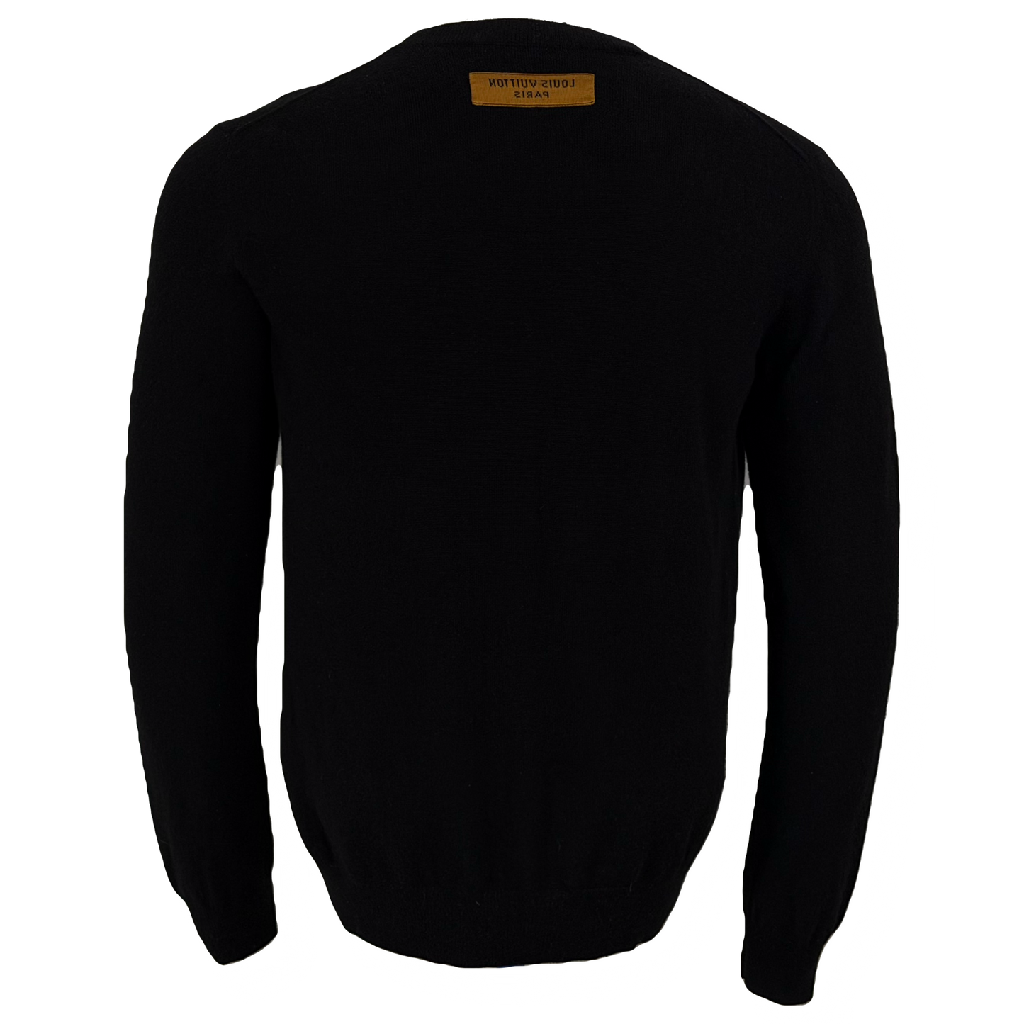 Louis Vuitton Cashmere Black Embossed Jumper - Large