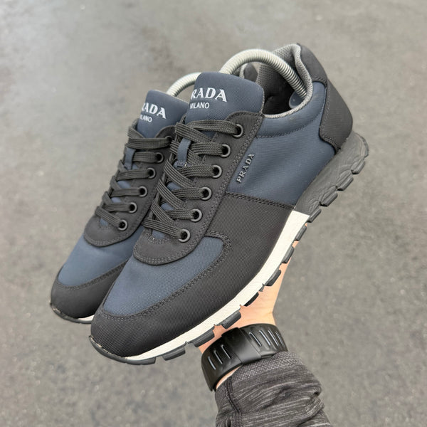 Prada Trainer Navy / Black Trainer - Uk 7.5 (Fit 8/8.5) - view 3