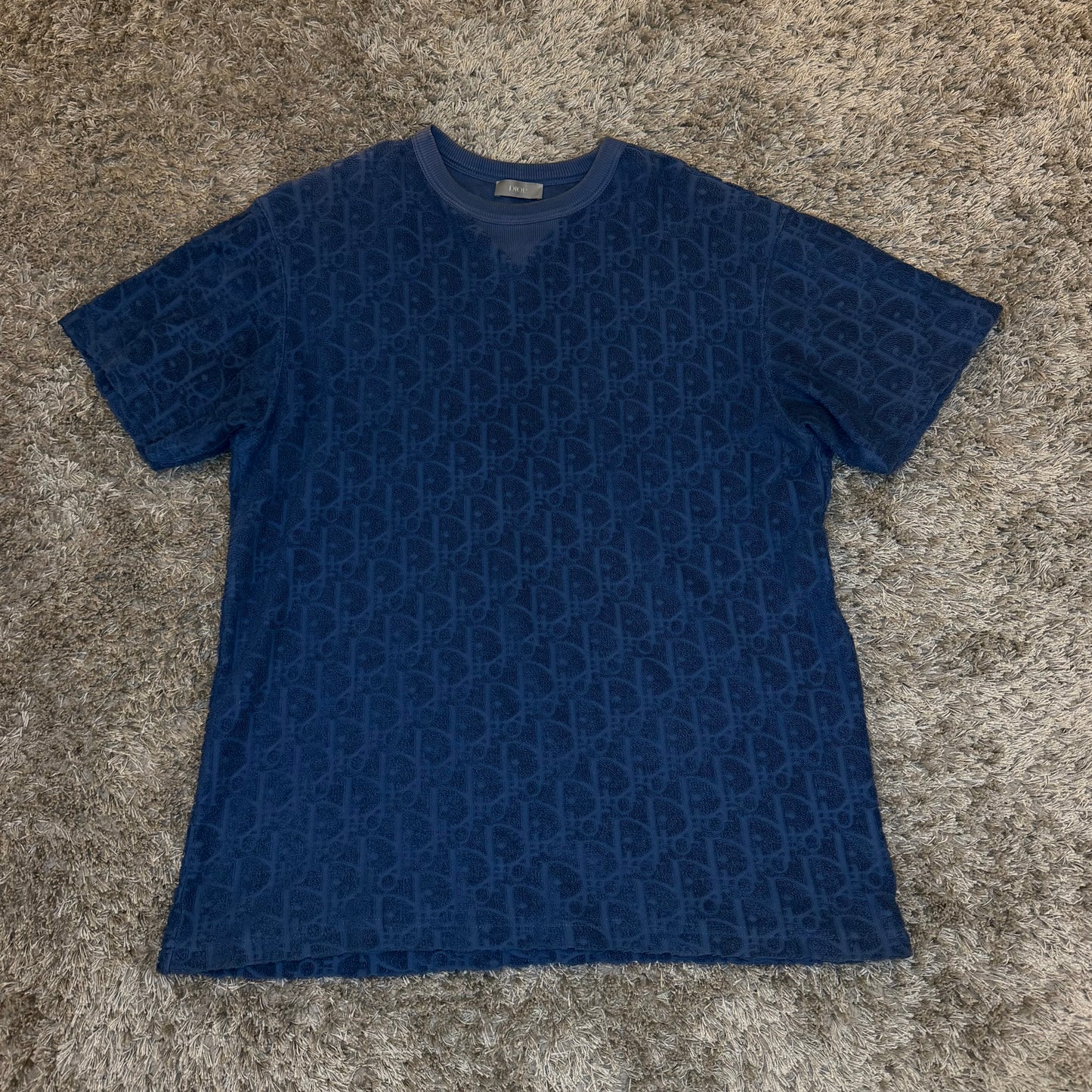 Dior Oblique Towel T-Shirt - Small (Fits Medium)
