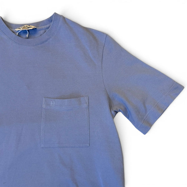 Hermes Pocket T-Shirt Light Blue - XS