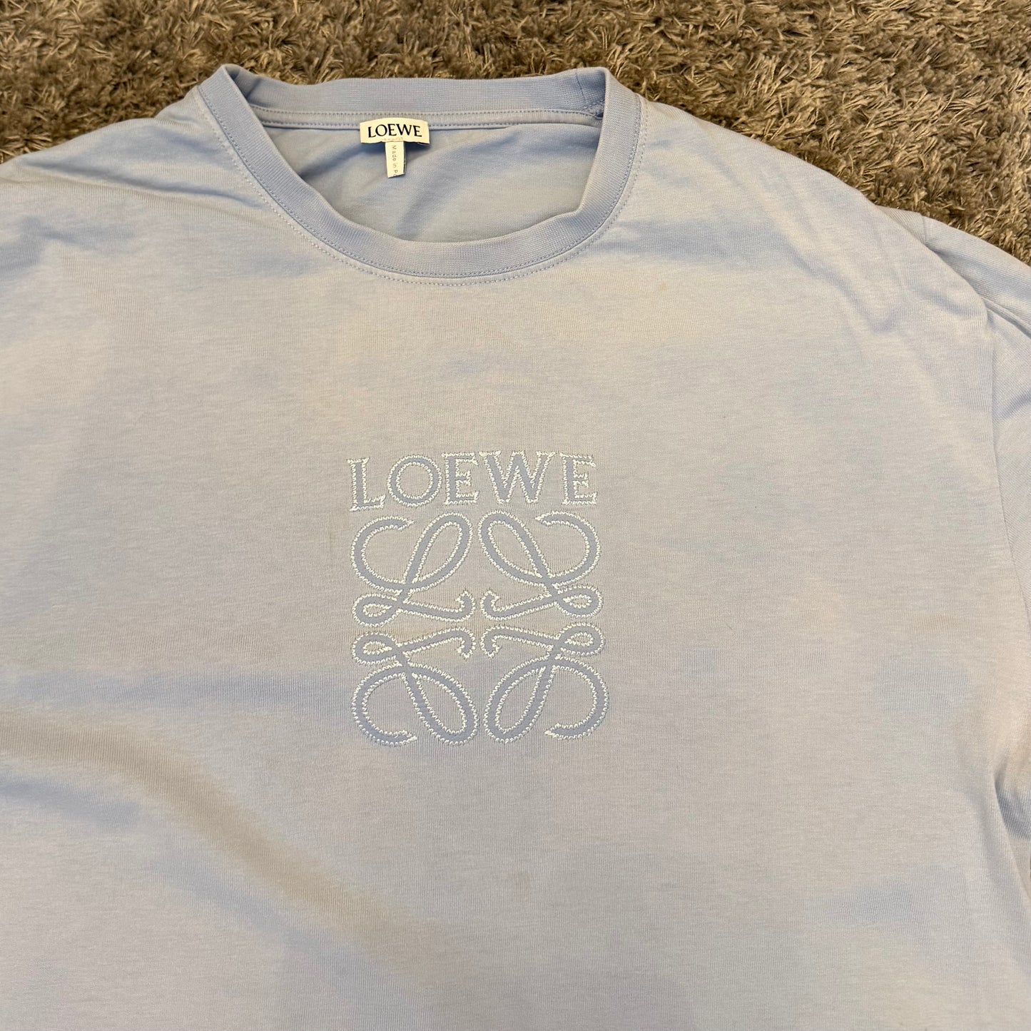 Loewe T-Shirt Light Blue - Xs (Fits Small/Medium)