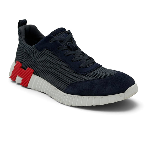 Hermes Bouncing Sneaker Navy / Red - Uk 7 (Fit 7.5/8)