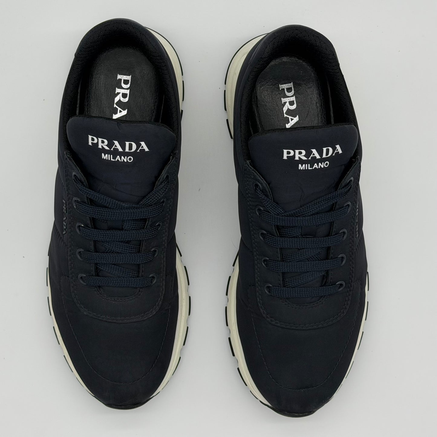 Prada Trainers Navy - Uk 9.5 (Fit 10/10.5)