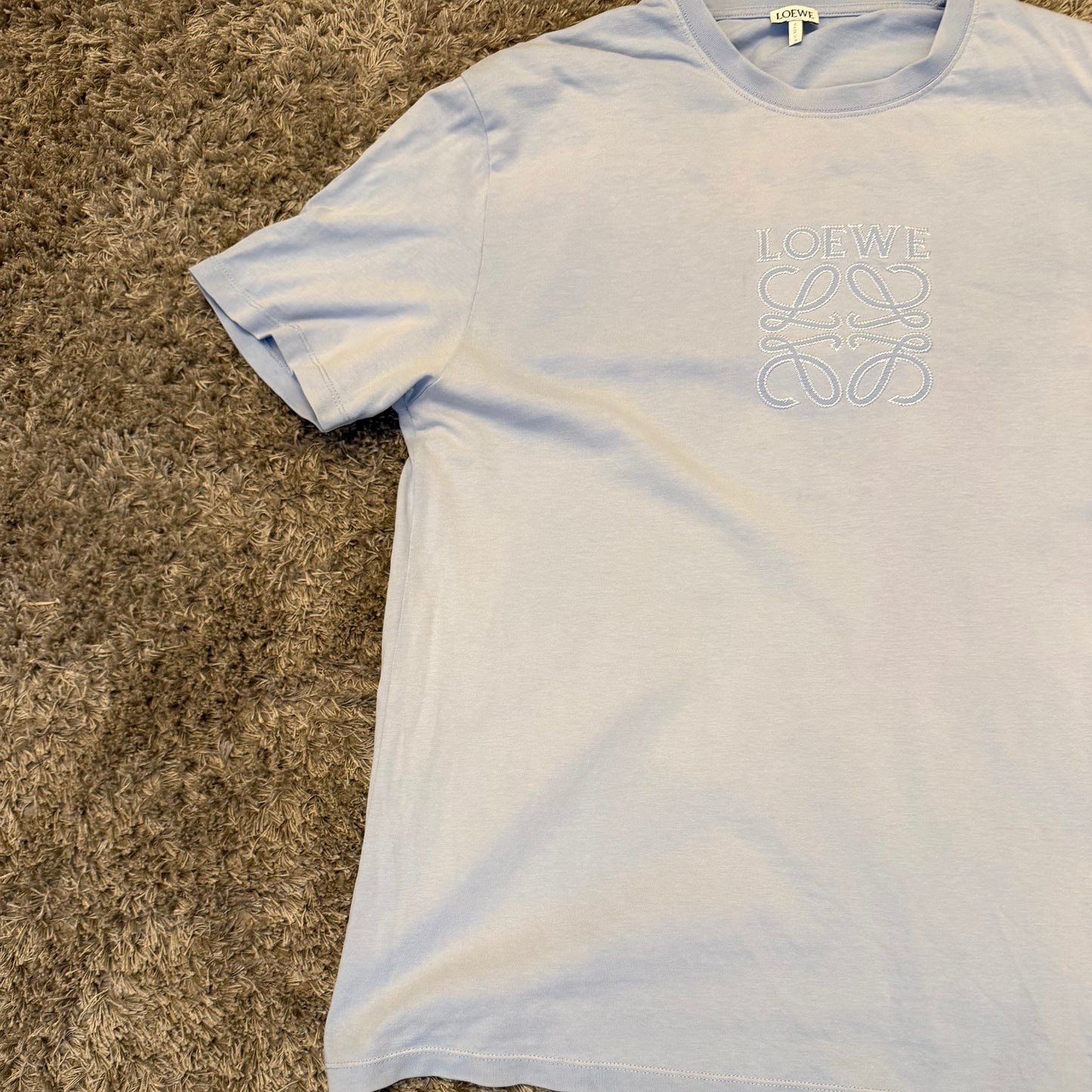 Loewe T-Shirt Light Blue - Xs (Fits Small/Medium)