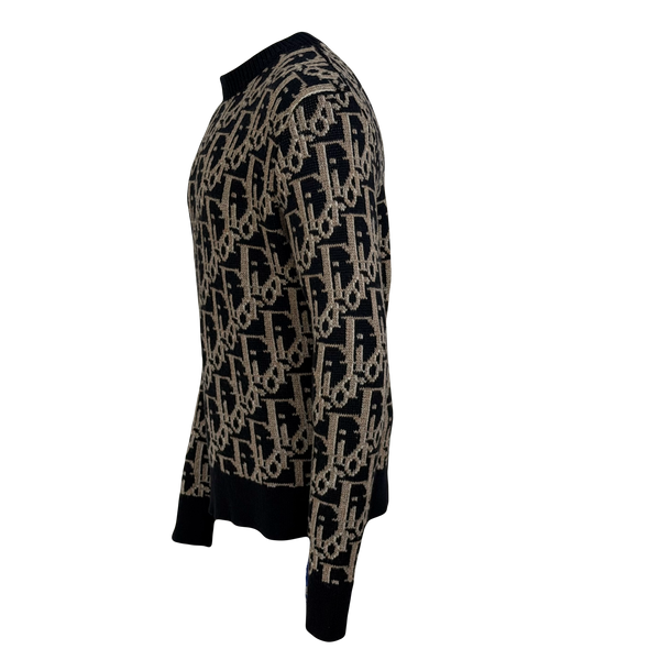 Dior Oblique Jacquard Knit Jumper - Medium