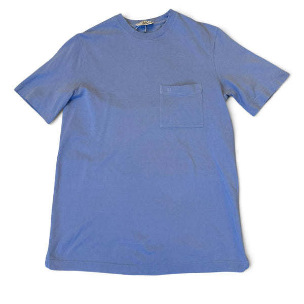Hermes Pocket T-Shirt Light Blue - XS
