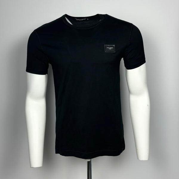 Dolce & Gabbana Logo Plaque T-Shirt Black - Small (48)