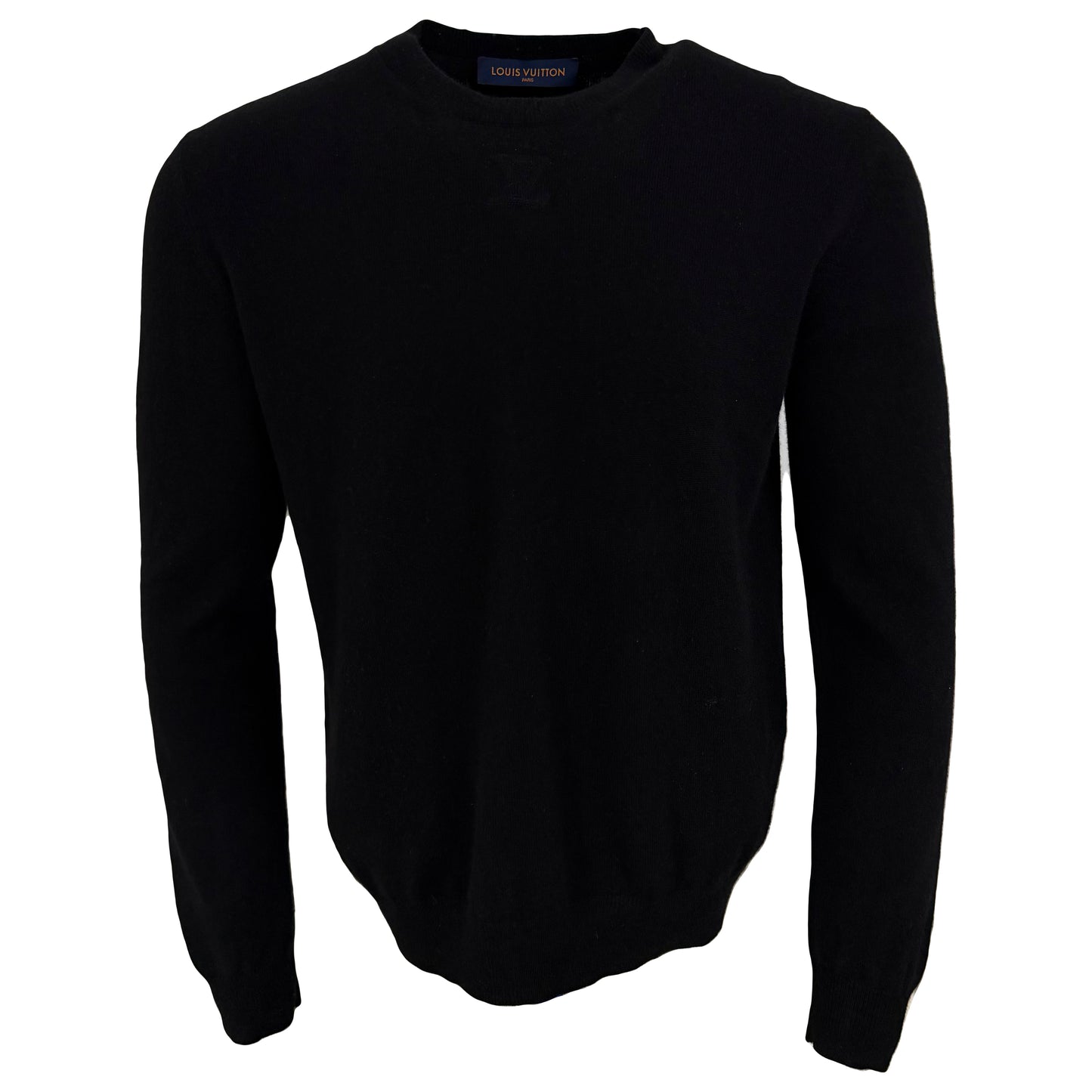 Louis Vuitton Cashmere Black Embossed Jumper - Large