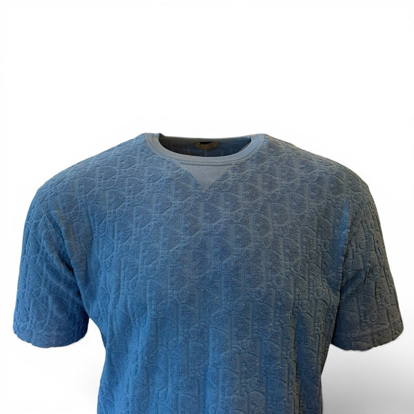 Dior Oblique Towel T-Shirt Grey - Medium (Oversized)