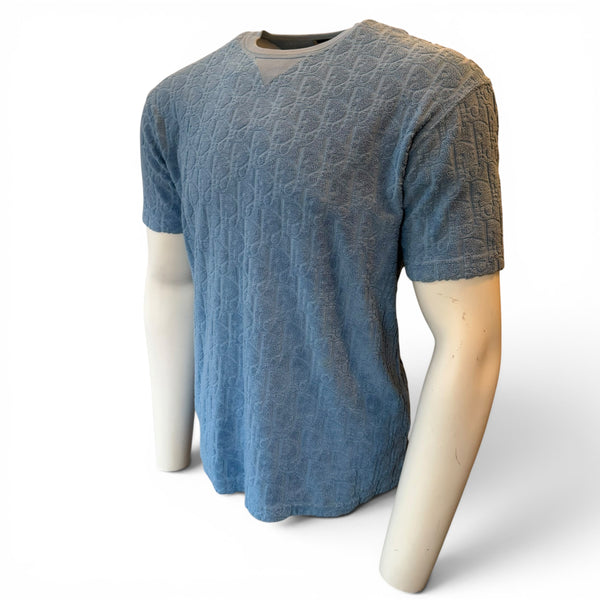 Dior Oblique Towel T-Shirt Grey - Medium (Oversized)
