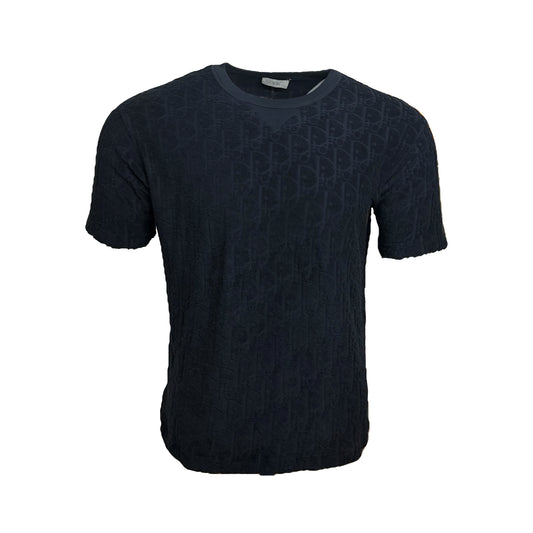 Dior Oblique Towel Navy T-Shirt - XS (oversized)
