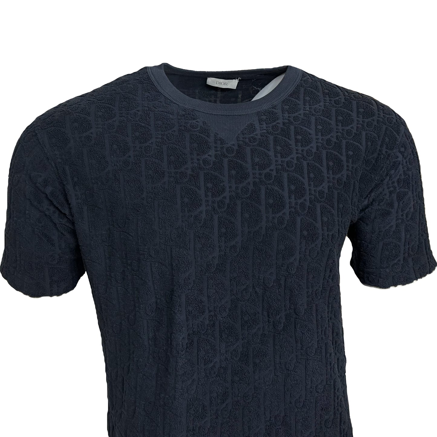 Dior Oblique Towel Navy T-Shirt - XS (oversized)