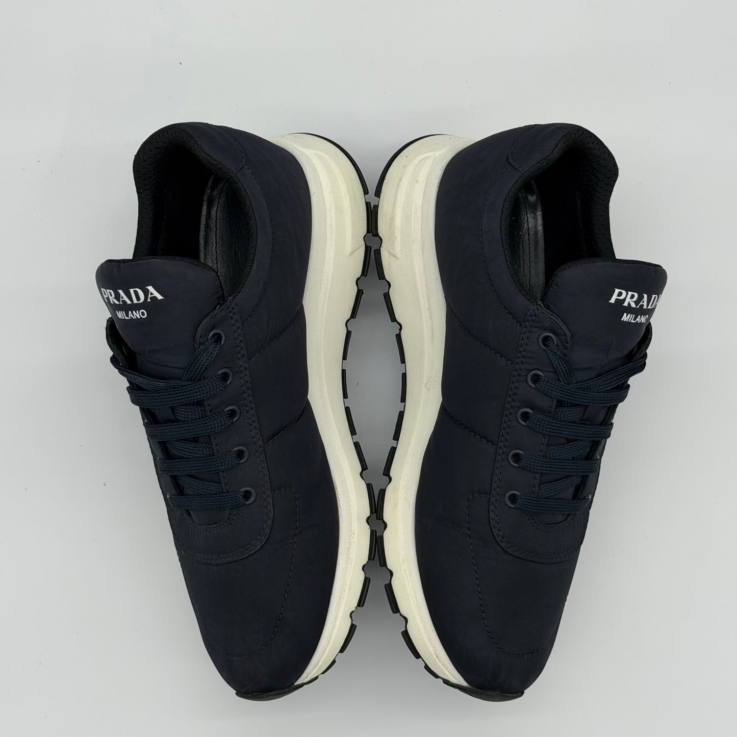 Prada Trainers Navy - Uk 9.5 (Fit 10/10.5)