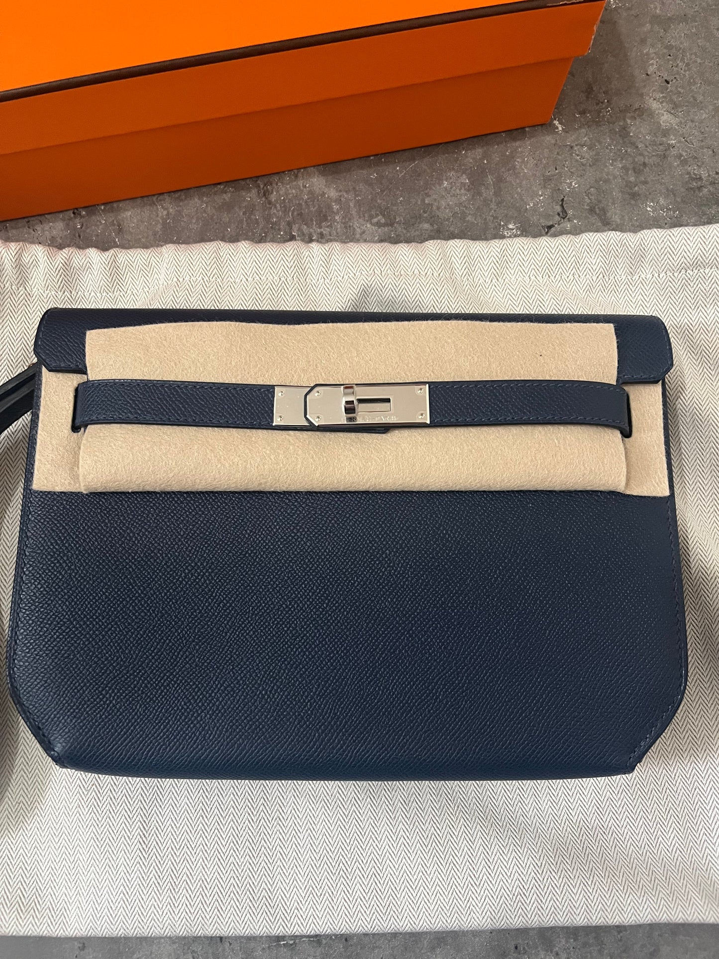 Hermes Depeche Bleu Abysse - Epsom Leather PHW - 2025